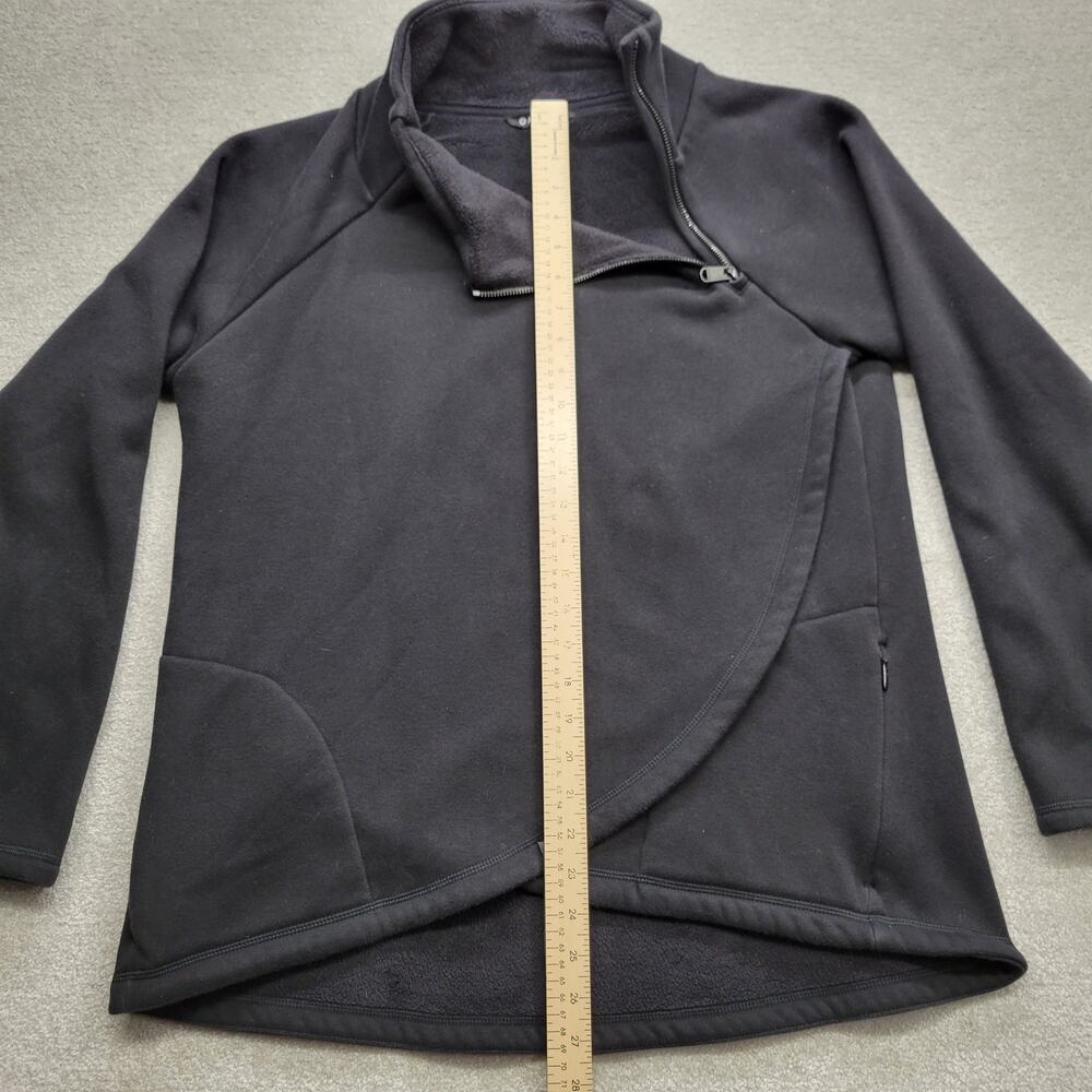 Athleta Pullover Women's Large Tall Cozy Karma Asymmetrical Black Wrap Studio - Picture 4 of 13